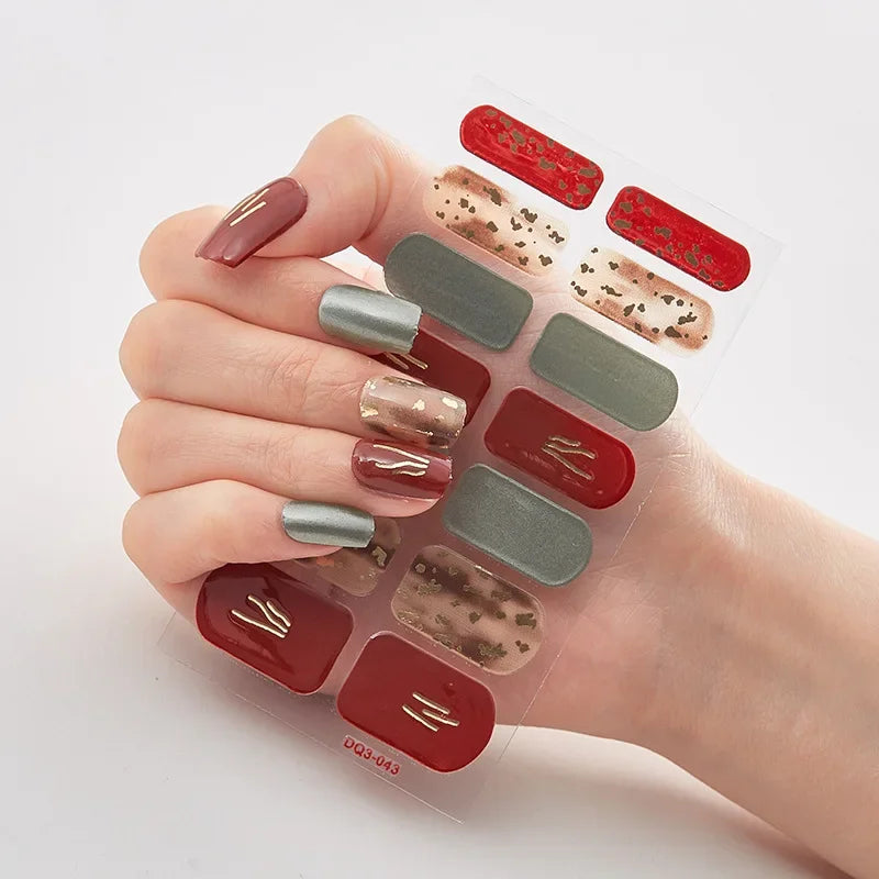 Nail art Stickers - 3D Art Nail Polished Sticker Cover
