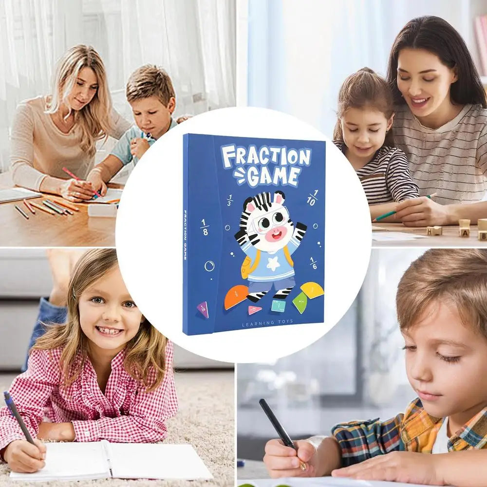 Math Magnetic Tiles Toys - Fractions & Percentages