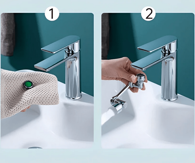 Faucety™ Rotating faucet extension