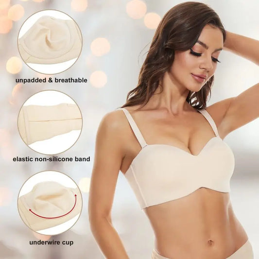 NoWire™ - Invisible Underwire Minimizer Bra