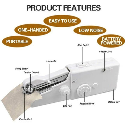 (Versie 1) SewSwift™ - Portable Handheld Sewing Machine