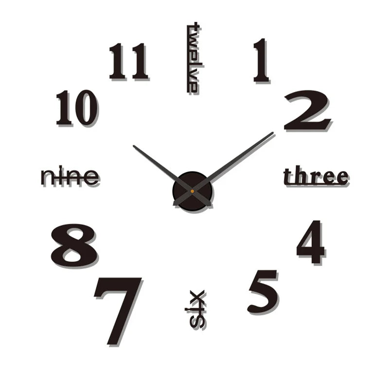 TimeScape™ 3D Wall Decal Decorative Clock