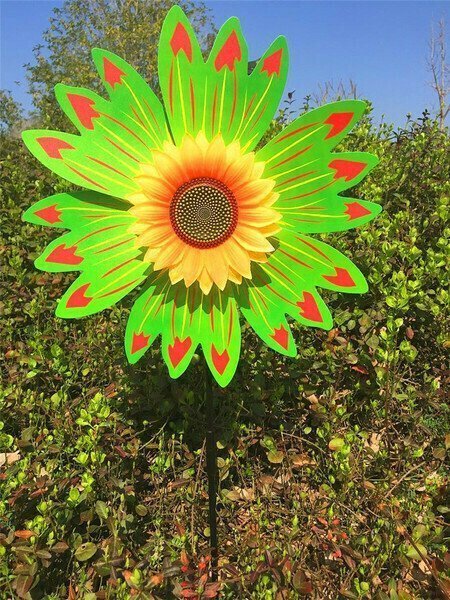 Suncharm™ Colorful Sunflower Windmill