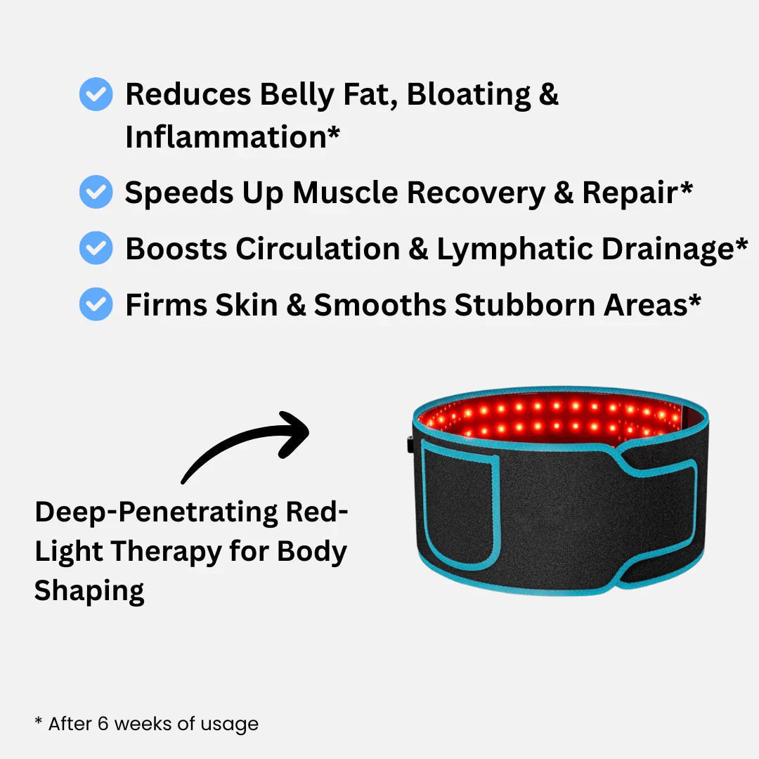 Red Light Therapy Belt | Dual Spectrum Massage & Timer
