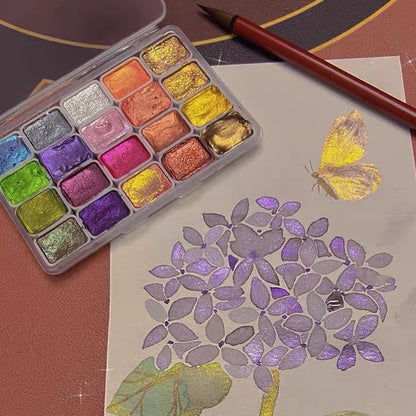 Pearlescent watercolor – Intense brilliance and radiant shades