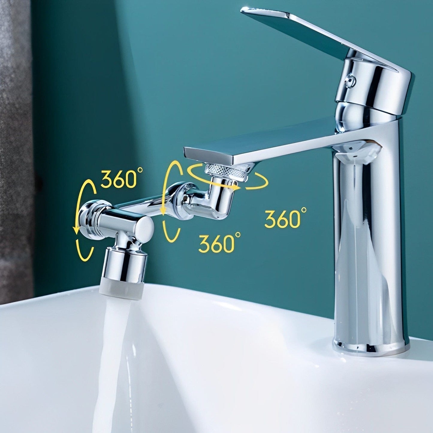 Faucety™ Rotating faucet extension