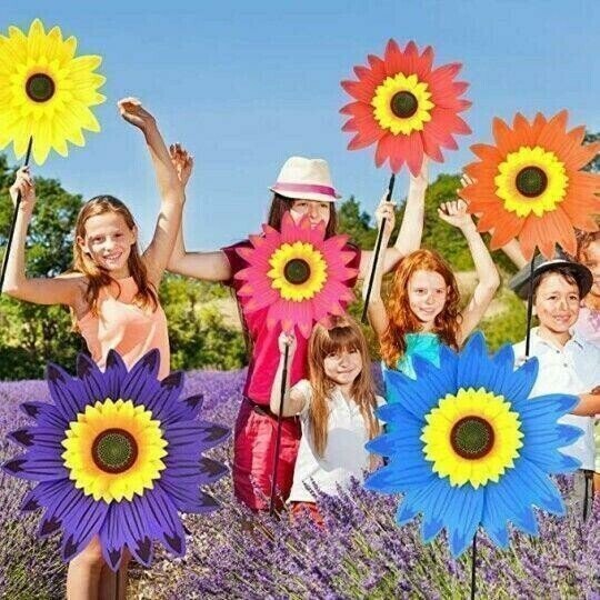 Suncharm™ Colorful Sunflower Windmill