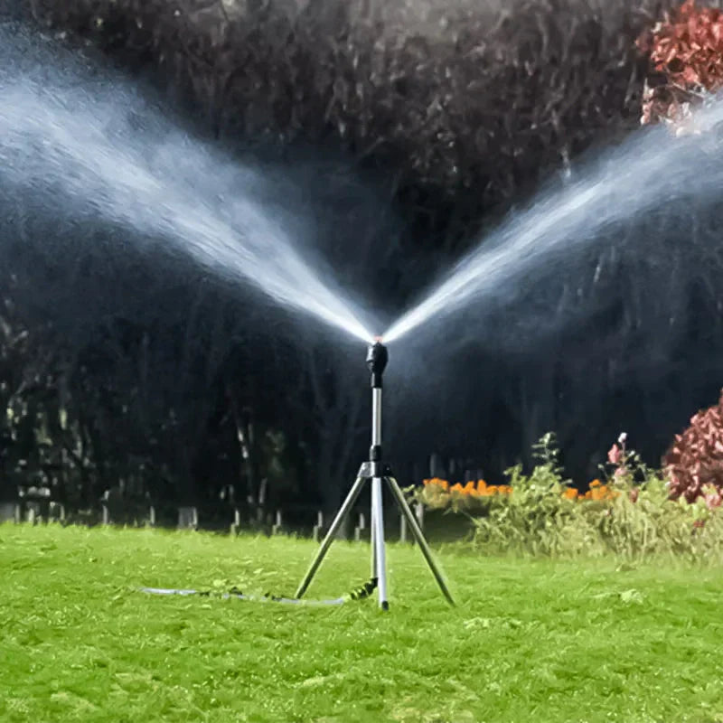 SpinSpray™ Automatic Rotating Tripod Sprinkler