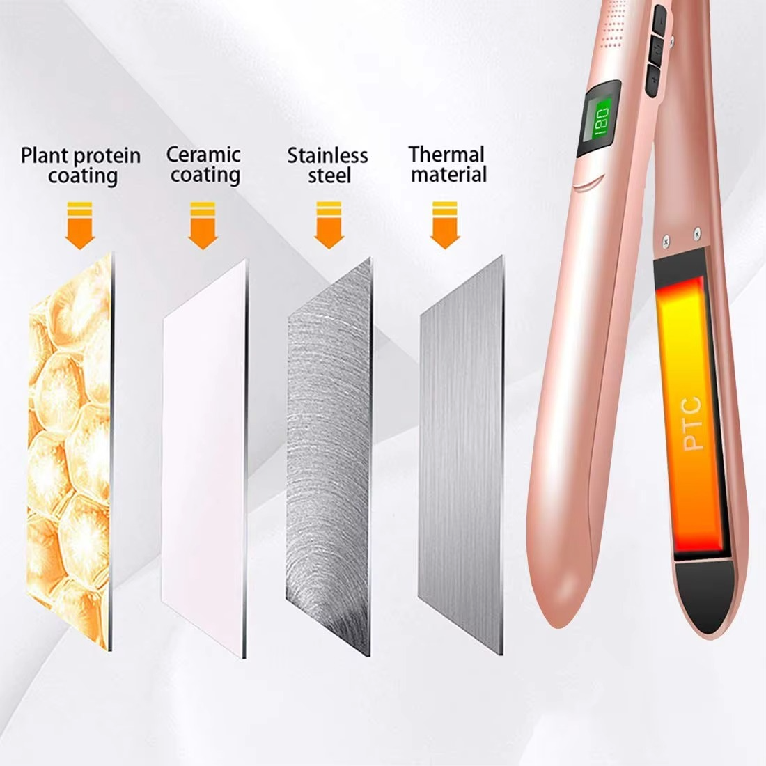 Pro Titanium 2-in-1 Flat & Curling Iron