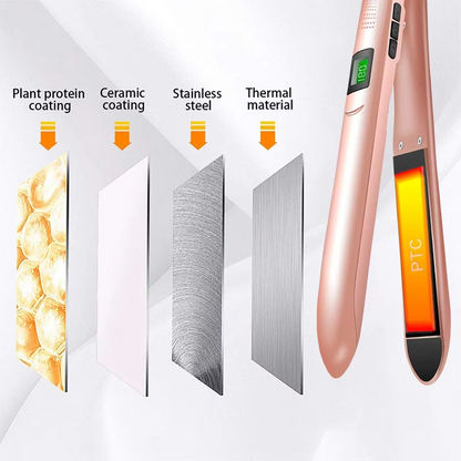 Pro Titanium 2-in-1 Flat & Curling Iron