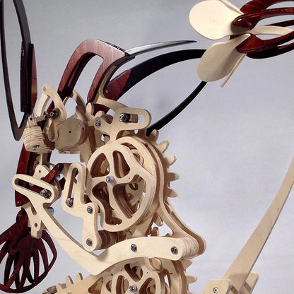 FlutterWood™ Kinetic Sculpture - Handcrafted Wooden Hummingbird in Motion