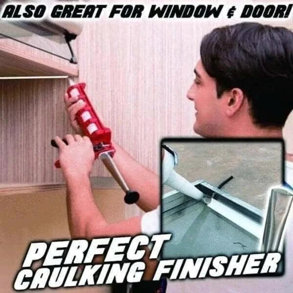 (Version 1) SealMate™ Reusable Caulking Nozzle Applicator Finishing Tool