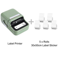Green + 5 Label Rolls