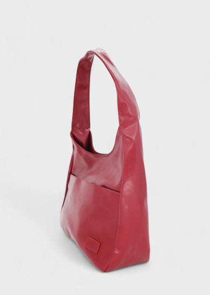 Midnight Shoulder Bag| Minimalist Vegan Leather Tote