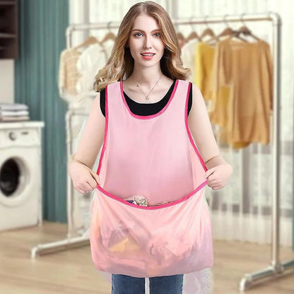 Laundry bag apron - Practical and adjustable