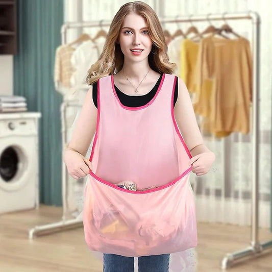 Laundry bag apron - Practical and adjustable