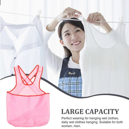 Laundry bag apron - Practical and adjustable