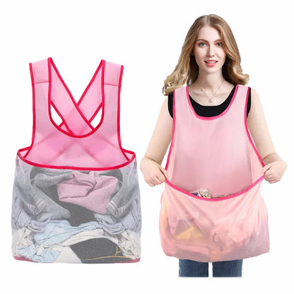 Laundry bag apron - Practical and adjustable