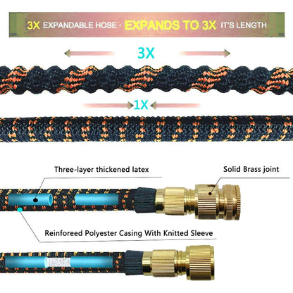 MicroHose™ Expandable Water Hose with Thumb Spray Nozzle